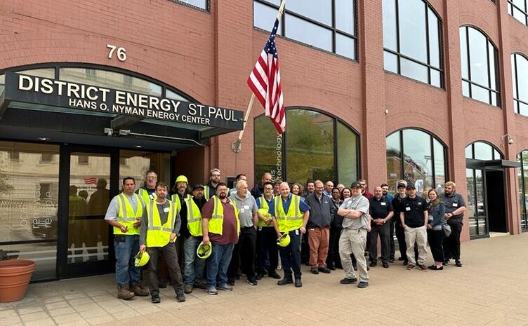 Group photo of District Energy St. Paul tour